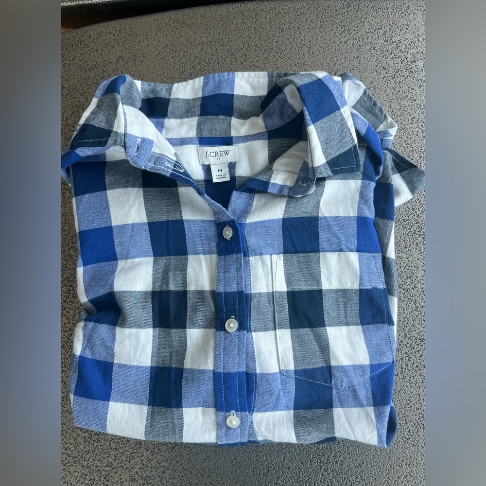 J. Crew women’s flannel/plaid shirt